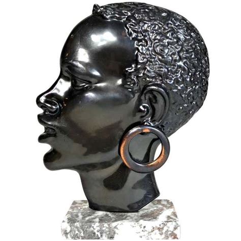 Elegant Bronze African Sculpture at 1stDibs