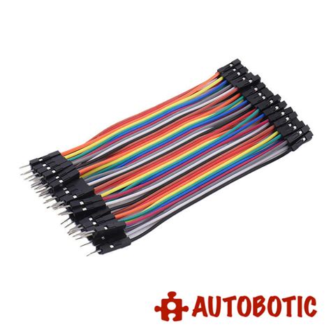 Male to Female Arduino Breadboard Dupont Jumper Wires (40p-10cm)