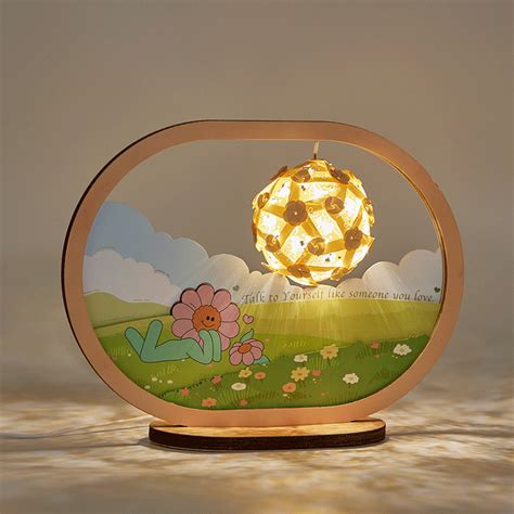3D Paper Carving Lamp Love Yourself 3D Paper Carving Night Lights | Paper carving, Gift card ...