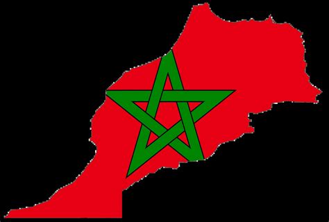 Morocco Flag Map - MapSof.net