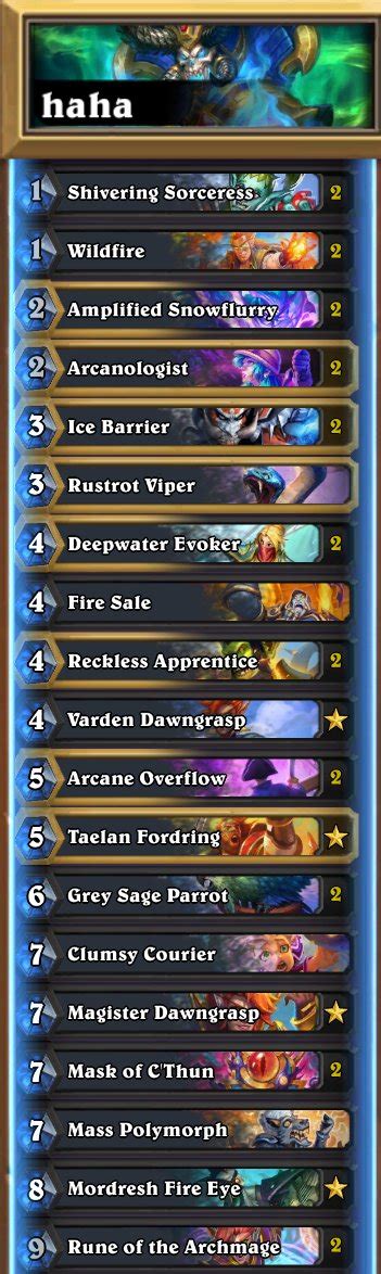 Hearthstone Mage Deck