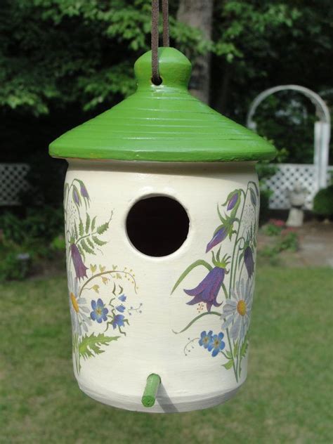 Ceramic Bird House With Flowers for Small Birds - Etsy | Ceramic birdhouse, Bird house, Ceramic ...