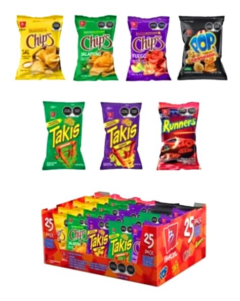 Buy Takis Fuego Barcel Variety 25pack. Chips Fuego - Takis fuego - Takis Corn Pops and more ...