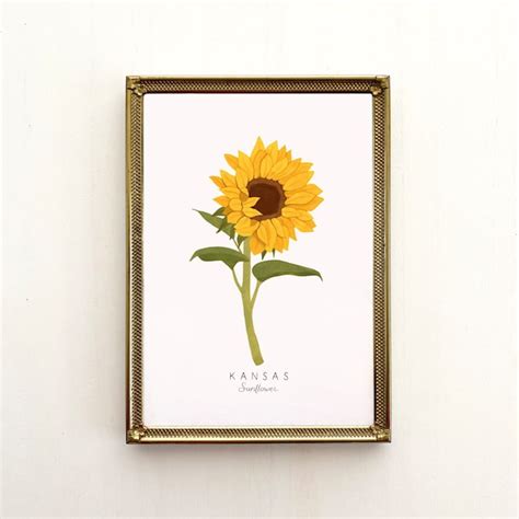 Sunflower Folk Art - Etsy