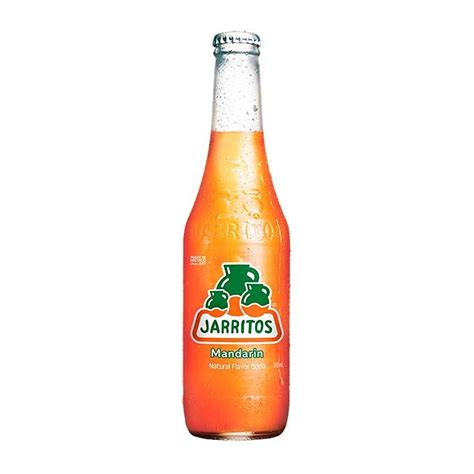 Jarritos Mandarina. Refresco mexicano fruta natural y sin cafeína.