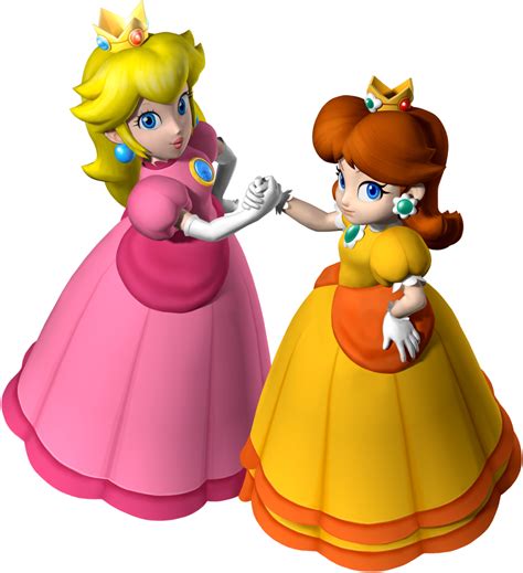 File:Princess Peach and Princess Daisy - Mario Party 7.png - Super Mario Wiki, the Mario ...