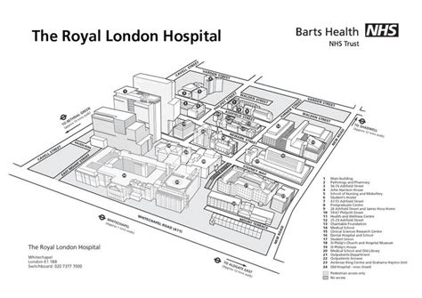 Royal London Hospital Map | Hospital, Midwifery, London