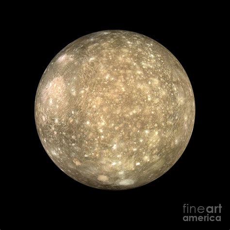 Callisto Photograph by Tim Brown/science Photo Library | Fine Art America