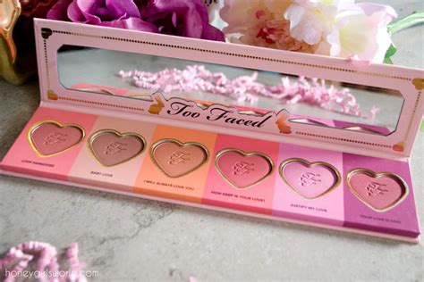 Too Faced Love Flush Blush Wardrobe Palette - Review & Swatches - Honeygirl's World - A Hawaii ...