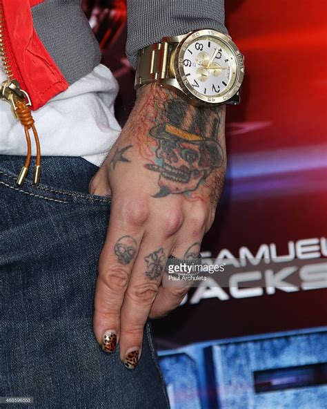 Recording Artist AJ Mclean (Jewelry Detail / Fingernail Detail / Tattoo ...