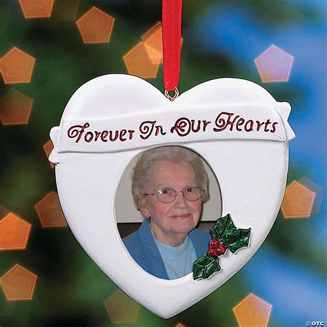 Forever in Our Hearts Picture Frame Resin Christmas Ornament