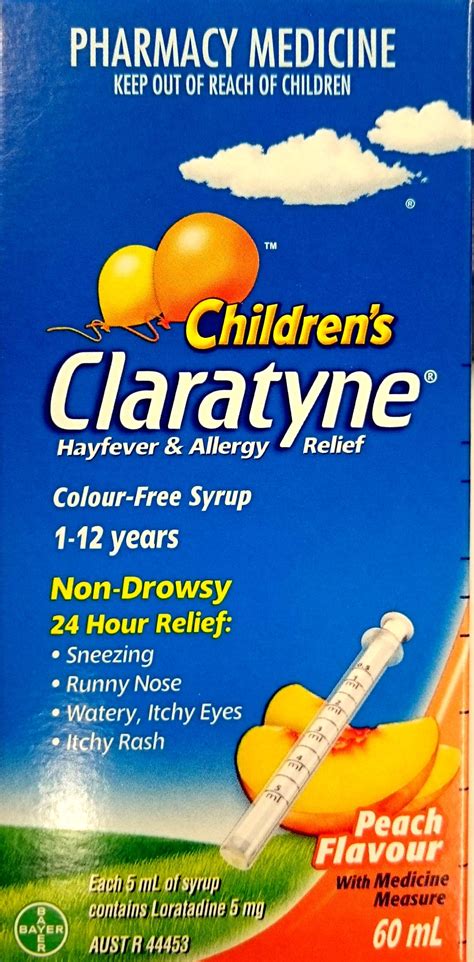 CLARATYNE SYRUP PEACH 60ML