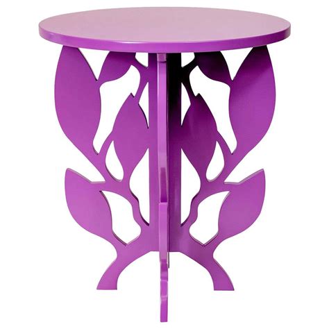 Ramy Purple Side Table by Giannella Ventura For Sale at 1stDibs | purple end table, purple glass ...