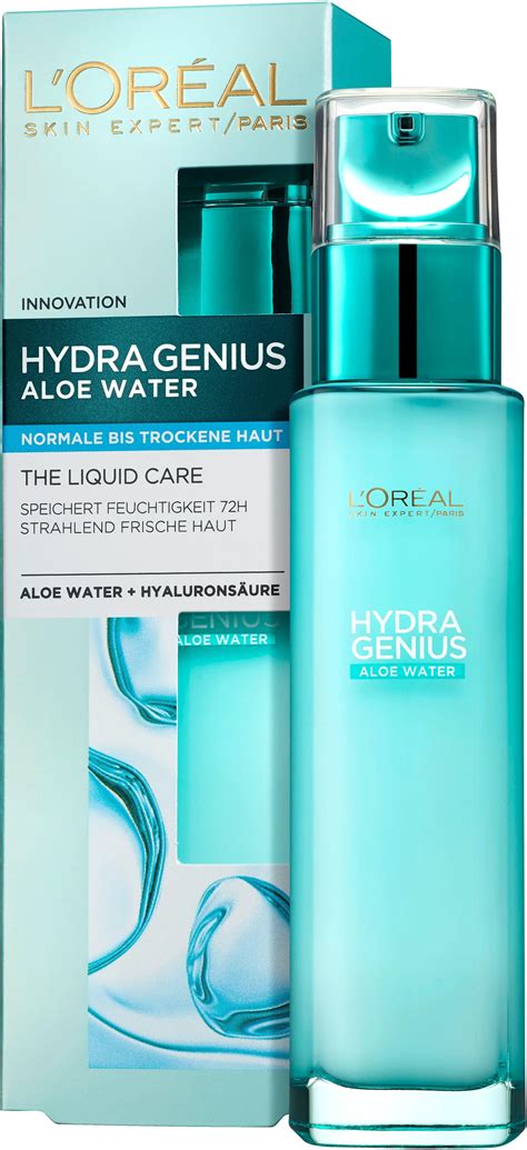 L'ORÉAL PARIS Gesichtsfluid »Hydra Genius Aloe Aqua«, für normale bis ...