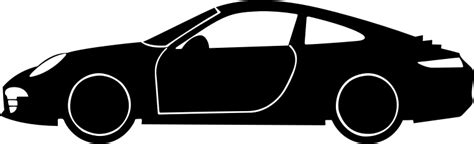 Porsche Silhouette - Openclipart