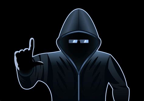 hacker hooded man cartoon isolated 4917100 Vector Art at Vecteezy