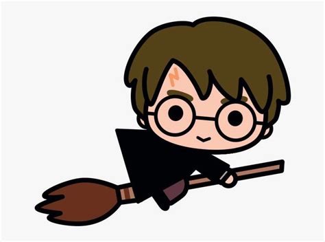 Harry Potter Kawaii Hand Drawn - Harry Potter Cute Cartoon PNG Image | Transparent PNG Free ...