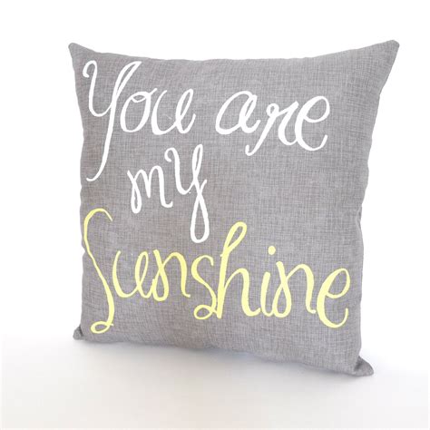 You Are My Sunshine Pillow. by KatieScarlettCo, $24.50. Cute color scheme and theme for a kids ...