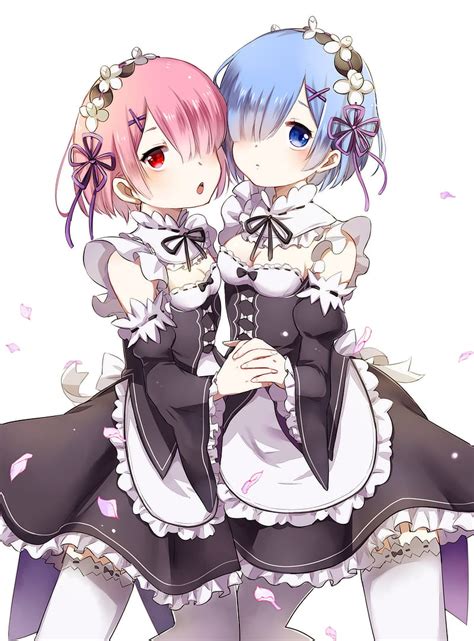 1920x1080px, 1080P free download | Ram AND Rem, anime, gemelas, girl, ram, re zero, rem, HD ...