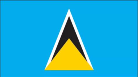 Saint Lucia Flag and Anthem - YouTube | St lucia flag, St lucia, Flags ...