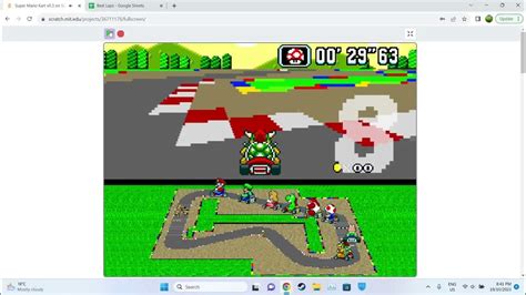 Super Mario Kart (Scratch) Glitched One Lap 5''43 - YouTube