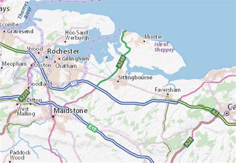 MICHELIN Sittingbourne map - ViaMichelin