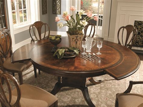 Stunning Round Pedistal with Extensions | Dining table, Round dining ...
