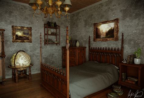 Realistic Gothic Style Bedroom Architecture - Finished Projects - Blender Artists Community