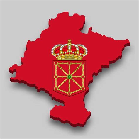 3d isometric Map of Navarre is a region of Spain 22755003 Vector Art at Vecteezy