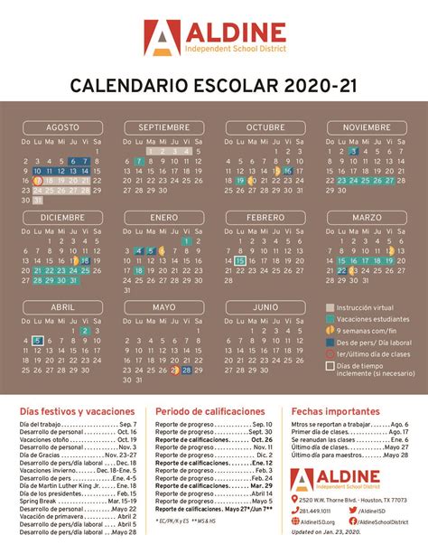 Aldine Isd Calendar 22 23 - Printable Calendars AT A GLANCE