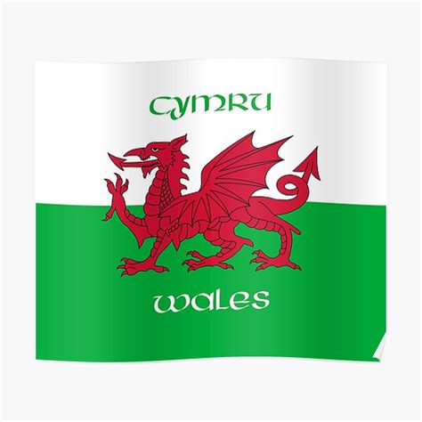 "Cymru / Wales - The Welsh Dragon Flag" Poster by SolarCross | Redbubble