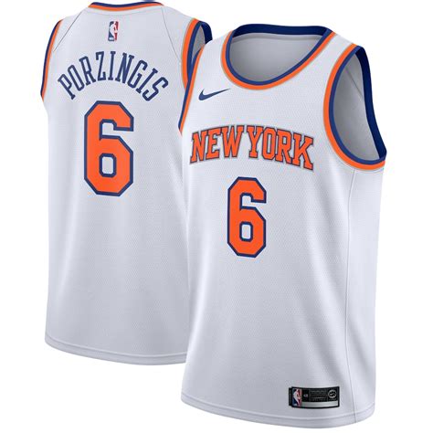 Nike Kristaps Porzingis New York Knicks White Swingman Jersey - Association Edition