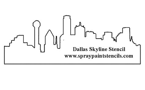 Dallas Skyline Sketch at PaintingValley.com | Explore collection of ...