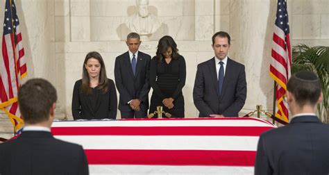 Scalia family largely absent during Obama visit - POLITICO