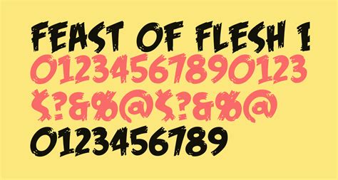 Feast of Flesh BB free Font - What Font Is