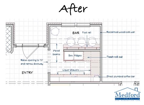 Once a Formal Dining Room, Now a Custom Home Bar! Medford Design-Build