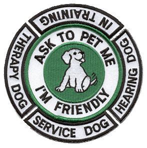 Service Dog Patches | Service dog patches, Dog patch, Service dogs