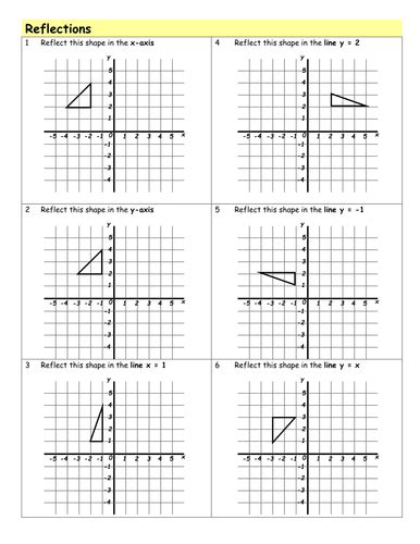 Rotation Math Worksheet