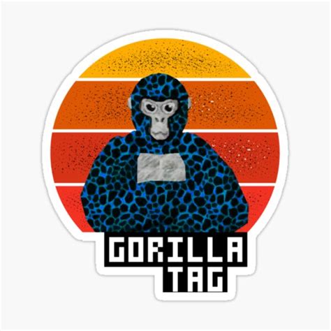 "Gorilla tag pfp maker Gorilla Tag Blue Lava vintage " Sticker for Sale ...