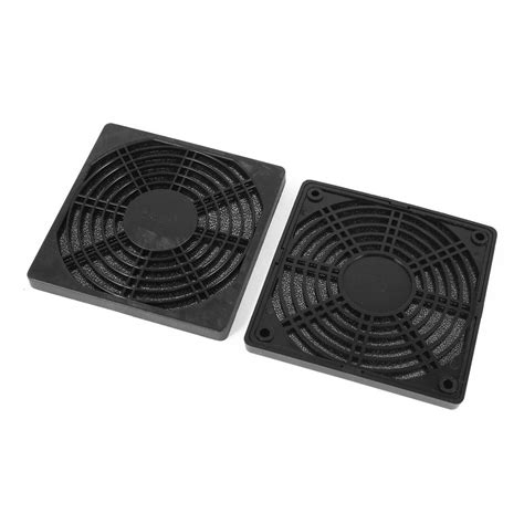 Unique Bargains 2 Pcs Black Plastic Dustproof Filter 120mm PC Computer ...