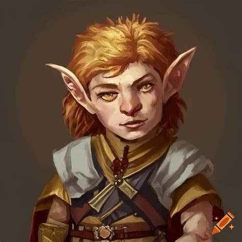 Halfling, royal advisor, fantasy style, dnd character art, painterly ...