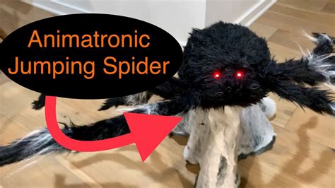 Spirit Halloween Animatronic Jumping Spider (Demo Video) - YouTube