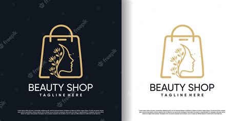 Premium Vector | Beauty shop logo design with creative concept premium ...