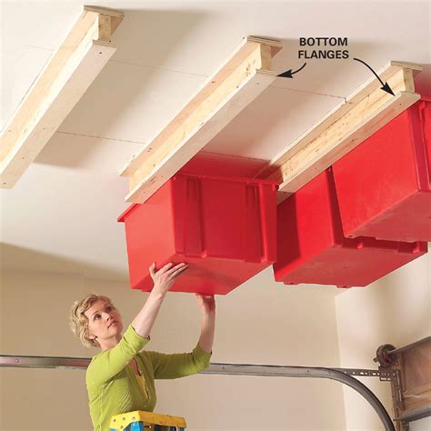 Create a Sliding Storage System On the Garage Ceiling | The Family Handyman