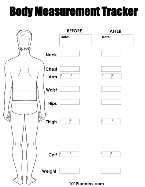 FREE Body Measurement Chart | Printable or Online