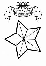 Stars Coloring Sheet  Star Printable Waldo Harvey sketch template