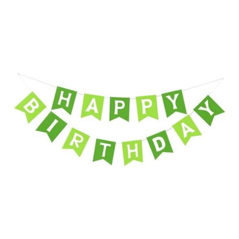 Happy Birthday Banner (Green) - Party.my - Malaysia Online Party Pack Shop