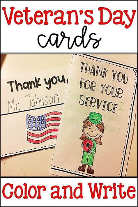 Veteran's Day Cards | Thank You Cards | Veteran's Day Writing | Writing ...