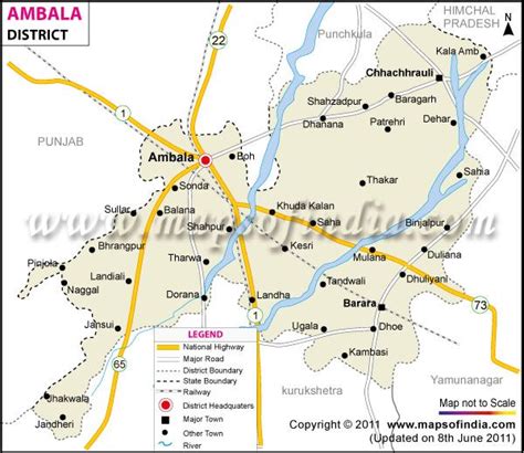 Ambala District Map India World Map, India Map, Geography Map, General Knowledge Facts ...