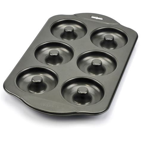 Giant Donut Cake Pan, Baking 6 Hole Nonstick Donut Pan Cast Aluminum(2 Set) - Bakeware